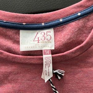 New with tags. 435 by Joanna Gaines sweatshirt. Never worn. Size 14.